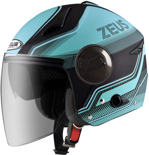 ZEUS ZS 612A AD17 內墨鏡 兩段通風 防水設計 全可拆 安全帽, 消光黑藍