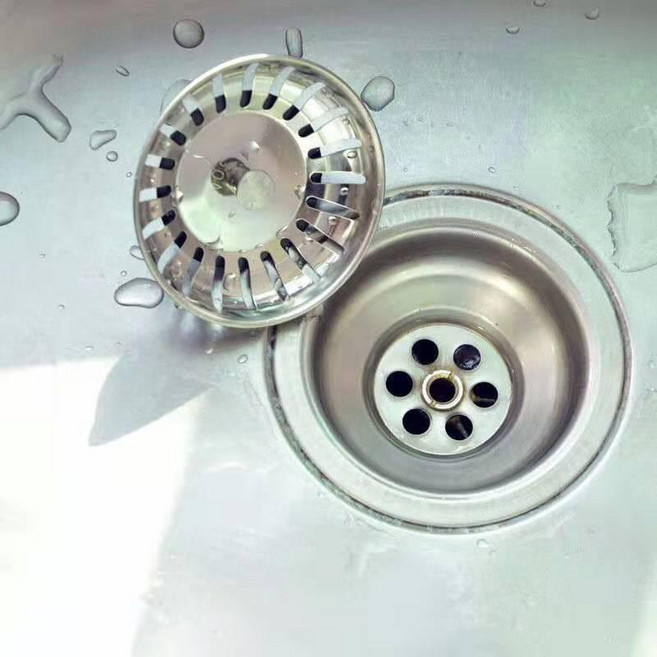 超值 廚房水槽過濾器不鏽鋼水塞蓋子老式水池下水封水蓋地漏過濾網塞子 副廠商品, 1個, 老款式水槽漏 1個裝