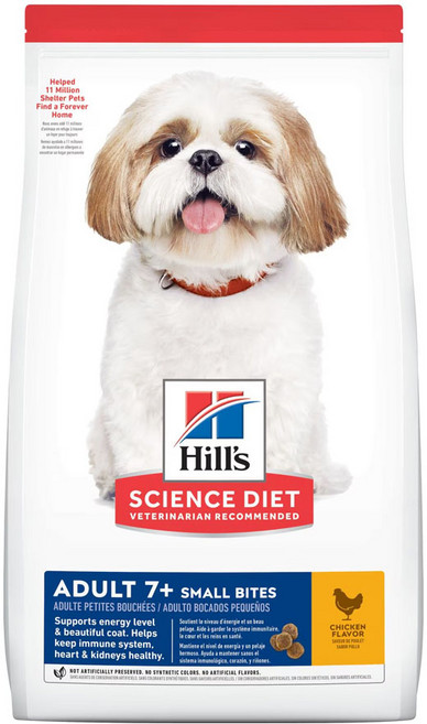 Hill's 希爾思 成犬7歲以上 雞肉口味 熟齡犬小顆粒乾糧 特調食譜, 1袋