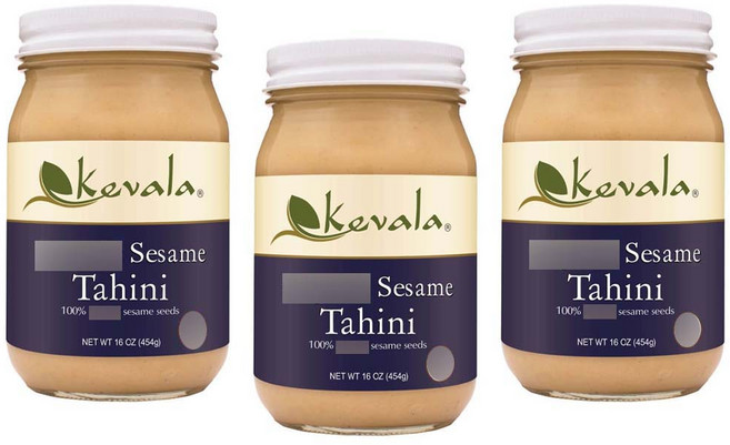 Kevala 無麩質中東芝麻醬, 454g, 3罐