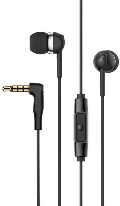 Sennheiser 森海塞爾 CX 80S 入耳式耳機 附通話麥克風 公司貨兩年保固, Black