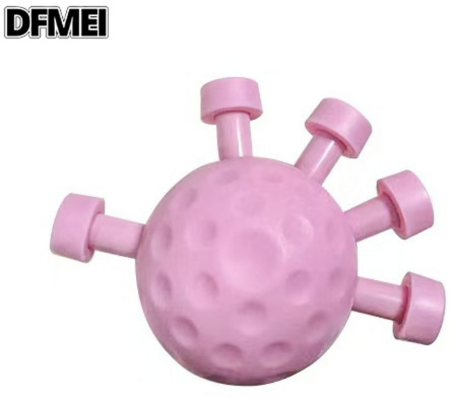 DFMEI 手指握力器手部手臂鍛鍊解壓指力器手指按壓球便攜式鷹爪握力, 1個, 粉色