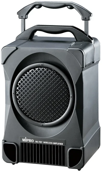 MIPRO MA-707經典型無線擴音機, 黑色, 1套, MA-707主機+Type-C充電手持式麥克風*1+Type-C無線發射器+頭戴式麥克風*1