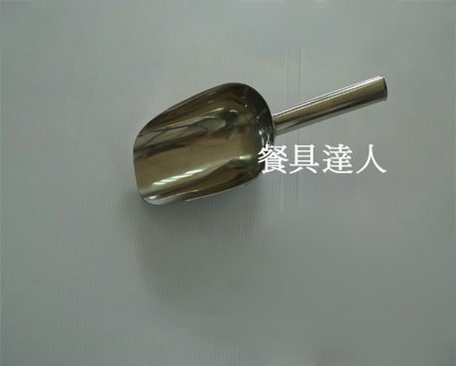 餐具達人【雅緻不銹鋼冰鏟】儲冰槽冰鏟, 1個, 冰鏟(中) 24OZ, N/A