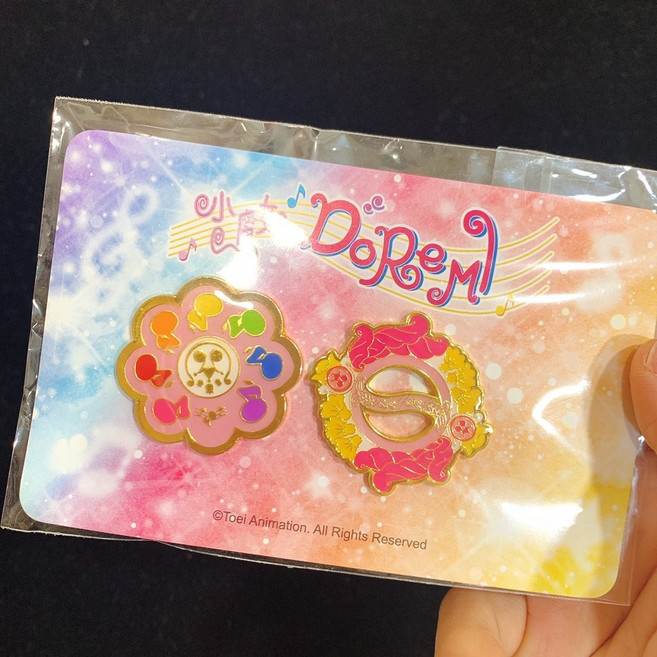 小魔女 Doremi 磁吸徽章組,2021動畫秋橫町快閃店周邊,皇家使者磁鐵
