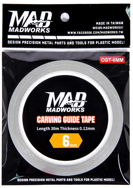 MADWORKS 刻線專用膠帶 CGT-3-10MM CGT刻線膠帶, 1個, 6mm, 透明