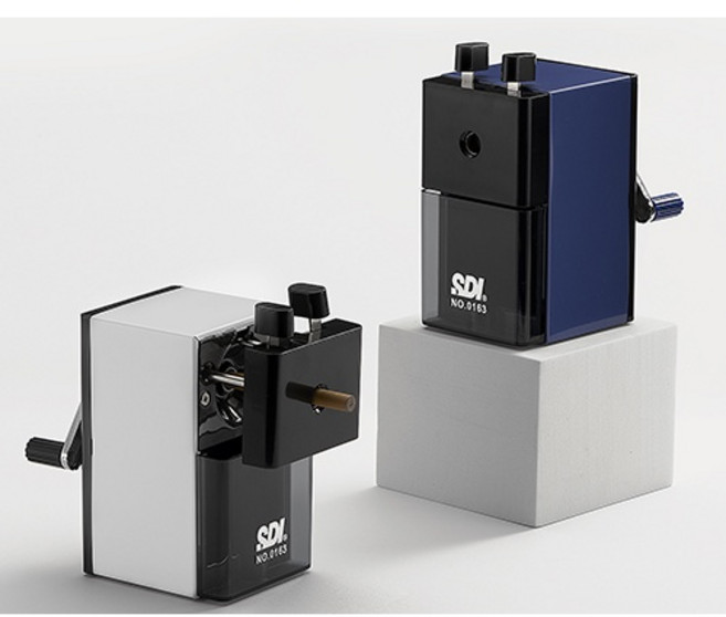 手牌 SDI 0163P-X 經典型金屬大削鉛筆機 No.0163 耐用穩固 快速削筆 適用各種標準鉛筆, 藍, 1個