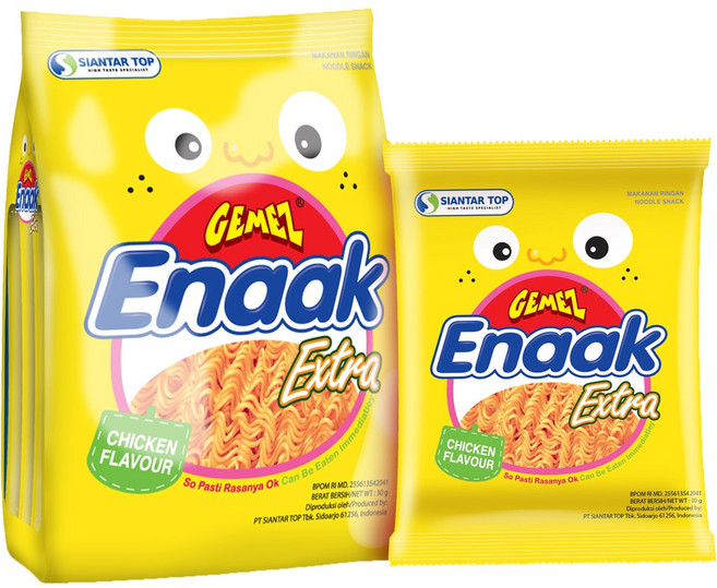 Enaak 韓式小雞麵 辣味, 1個, 小雞麵【原味】30g*3包