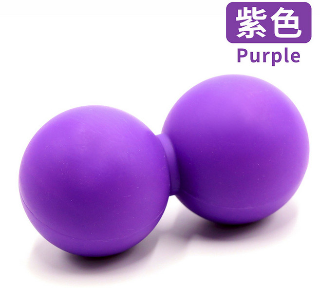 按摩球 筋膜球 花生按摩球, 1個, (花生球)紫色