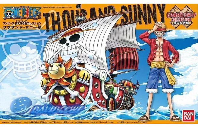 BANDAI 海賊王 ONE PIECE 偉大航路 偉大的船艦 海賊船#01 草帽海賊團 千陽號 鋼普拉, 1個