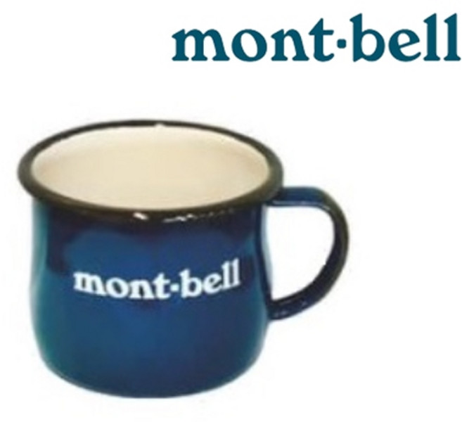mont-bell 台灣黑熊琺瑯杯 MWG601994 藍 馬克杯 咖啡杯 隨身杯, 1個