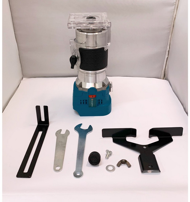 城邦 21V 無刷修邊機 (牧田款) 3.0AH / 6.0AH 電動修邊機 多功能鋁塑板開槽機, 1個, 城邦修邊機 21V單主機(無電池)