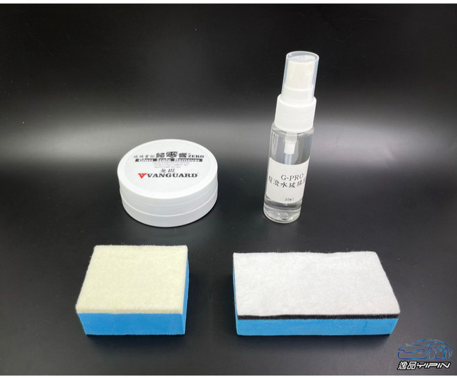 玻璃重垢歸零膏 體驗版《贈毛氈塊》玻璃除油膜劑 除水痕, 1個, 50g小白罐+30ml超潑水護膜