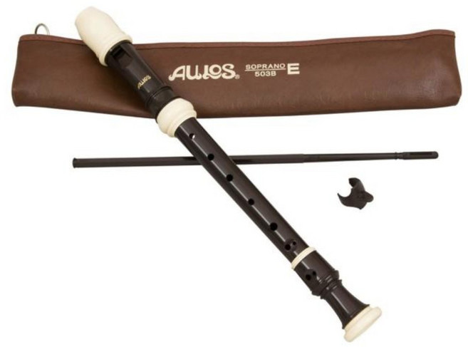 日本 AULOS 503B 高音直笛 學校直笛隊指定款 音色優美 附清潔棒收納袋, 1個, F