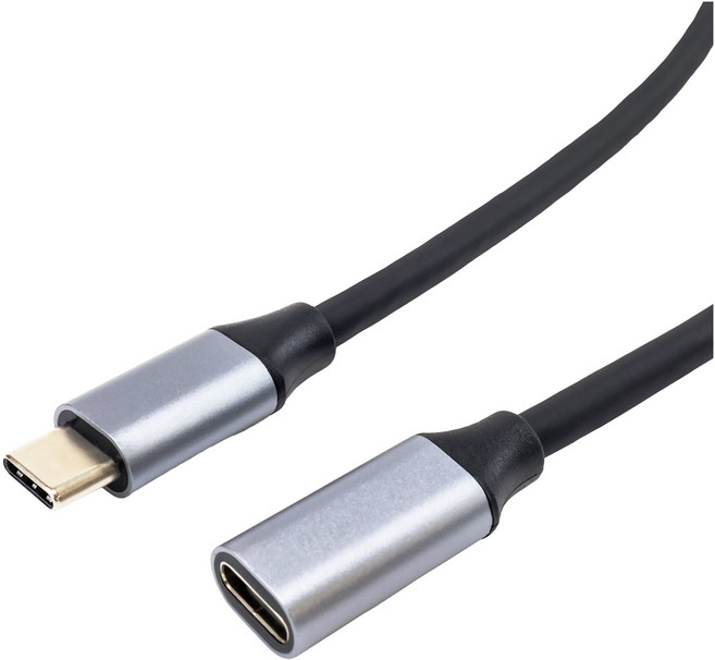 聆翔 100W Type-C延長線 公對母 USB C延長線 4K投影 高速傳輸 20Gbps 可充電 聆翔旗艦店, 1個, 1.5米