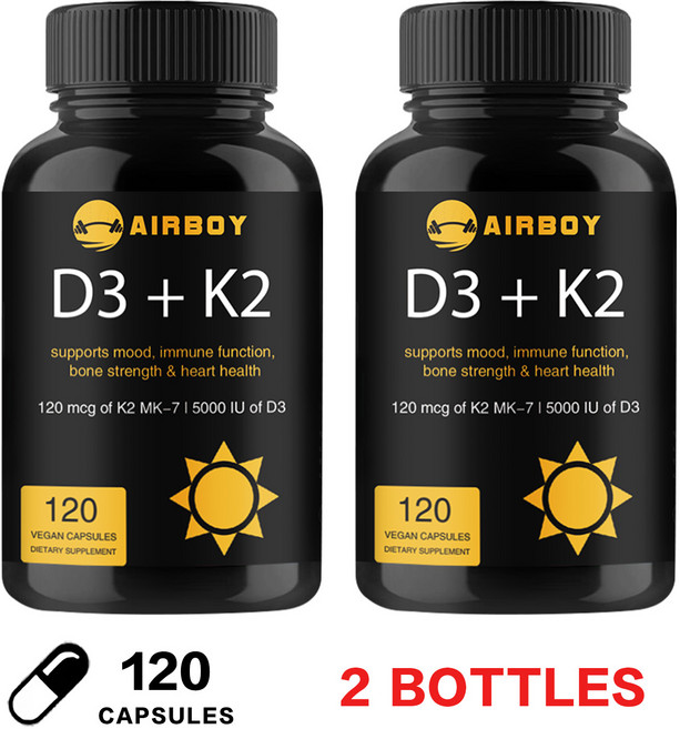 AIRBOY D3+K2 補充維生素, 240組