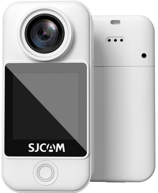 SJCAM C300 WIFI 4K觸控螢幕可拆卸式微型攝影機, 1個, C300口袋版-白色 (無贈品),標配(無記憶卡), C300口袋版, 白色, 標配(無記憶卡)