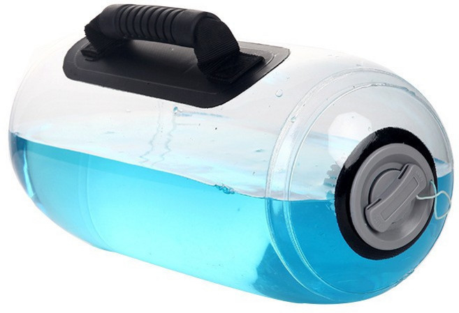 透明負重健身水袋 適用於多種重量訓練, 5kg送充氣泵顏料, 5kg