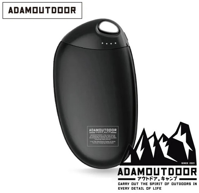 ADAM USB充電式掌心暖爐 暖手寶 ADHW-SING520, 黑 BK