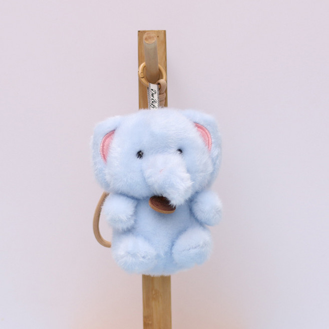 Due&Bibi 毛絨玩偶掛件, 大象, 1個, 12cm