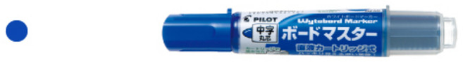 PILOT 百樂 可換卡水白板筆, 1個, WMBM-12L中字-藍色, 藍色