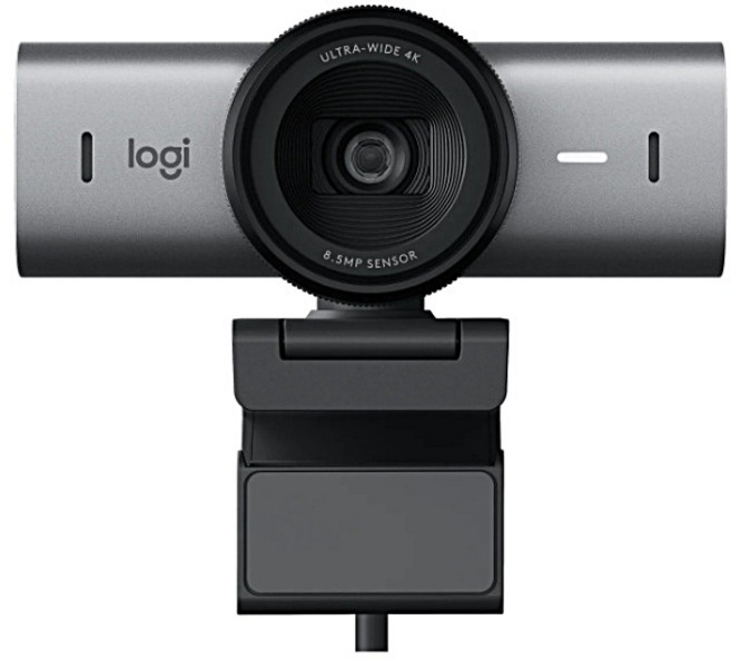 Logitech 羅技 石墨灰 MX Brio Ultra HD 網路攝影機 公司貨保固, 石墨黑