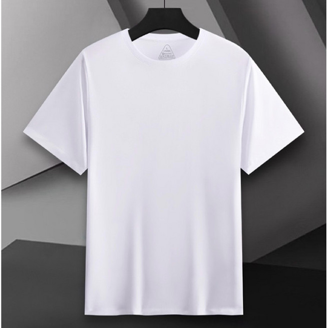 阿堯的店 冰瓷萊卡棉T 涼感上衣 大尺碼上衣, 白色,6XL