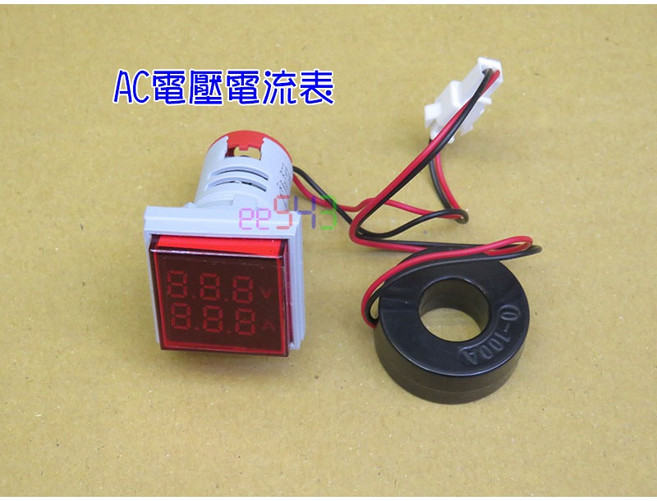 500V100A數字顯示雙顯交流電壓表AD16-22電錶電流計, 1個