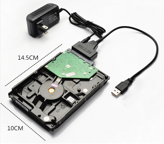USB3.0轉SATA 3.5吋硬碟傳輸線 附變壓器, 1個, 3.5吋USB3.0轉SATA