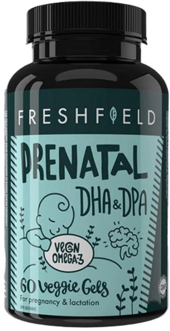 Freshfield 孕產期DHA & DPA純素Omega-3素食膠囊, 1個, 60錠
