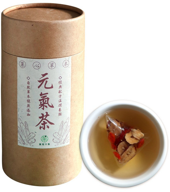 菓青市集 元氣三寶茶 罐裝三角茶包, 1個, 元氣三寶茶 12入罐裝