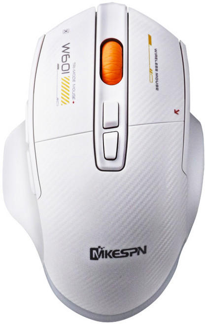 DTAudio聆翔 7鍵三模電競滑鼠 六段12800DPI/四段1000Hz/靜音按鍵, 白色,僅滑鼠, 白色, W601-W