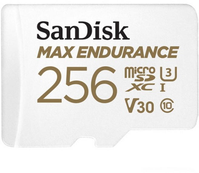 SanDisk MAX ENDURANCE 極致耐寫度 MicroSDXC V30 U3 4K 監視器 記憶卡, 1個, 256GB