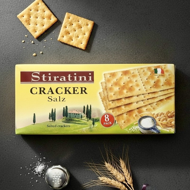 Stiratini 鹽味蘇打餅 義大利 cracker, 250g, 12包