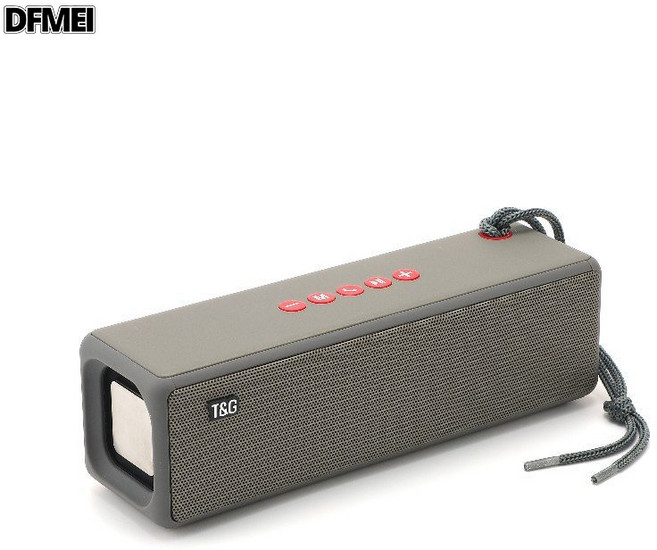 DFMEI 電商藍牙音箱戶外手提便攜式電腦音響可插卡U盤重低音炮, 如圖, 灰色