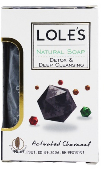 LOLE'S 土耳其 黑種子 多功能機能皂 150g, 1個, 活性炭深層潔