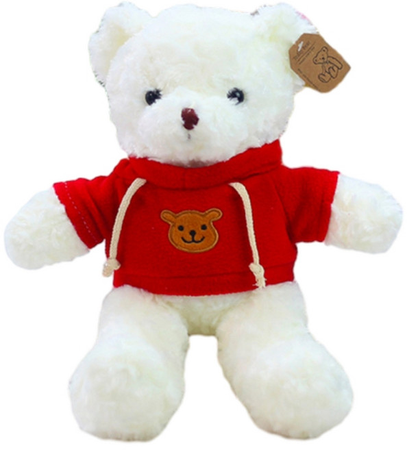 ADSA 泰迪熊毛絨玩具, 擰花白熊紅衛衣, 1個, 70cm