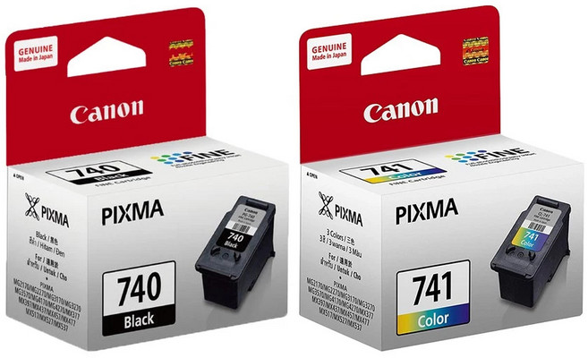 CANON PG-740 CL-741 原廠墨水匣 含台灣保固標籤貼紙 PG740 CL741 適用 MG3670, 1個, 原廠盒裝正原廠台灣標籤 PG740+CL741, 黑色+彩色