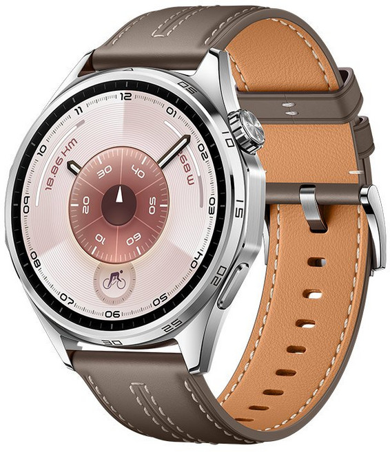 HUAWEI 華為 WATCH GT6 46mm 智慧手錶 GPS精準定位 健康監測 贈FREE BUDS3 7-11禮券, 冰川灰(皮革錶帶)