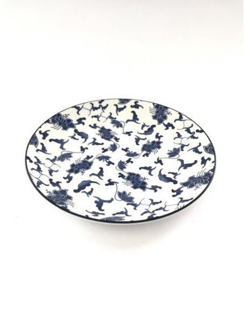 東昇瓷器餐具 青花瓷小碟 P0121-156, 1個, P1291直徑22.2cm高2.7cm
