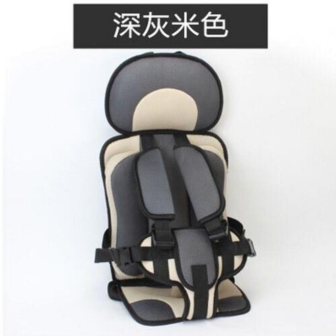 YZMY 兒童安全座椅 車用行動式, 大號深灰米色, 1個