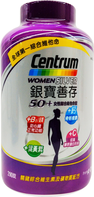 Centrum 銀寶善存50+ 女性綜合維他命, 1個, 290顆