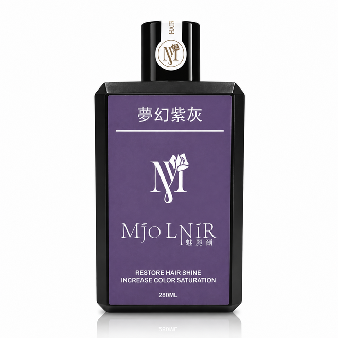 MJOLNIR 魅麗爾 夢幻紫灰 補色洗髮精, 280g, 1件