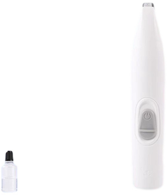 GUAZHOUMU 寵物剃腳毛器 電動靜音剃毛機 適用於貓狗, 1個, 升級白色 - 電池款 精密刀頭 剃毛清爽