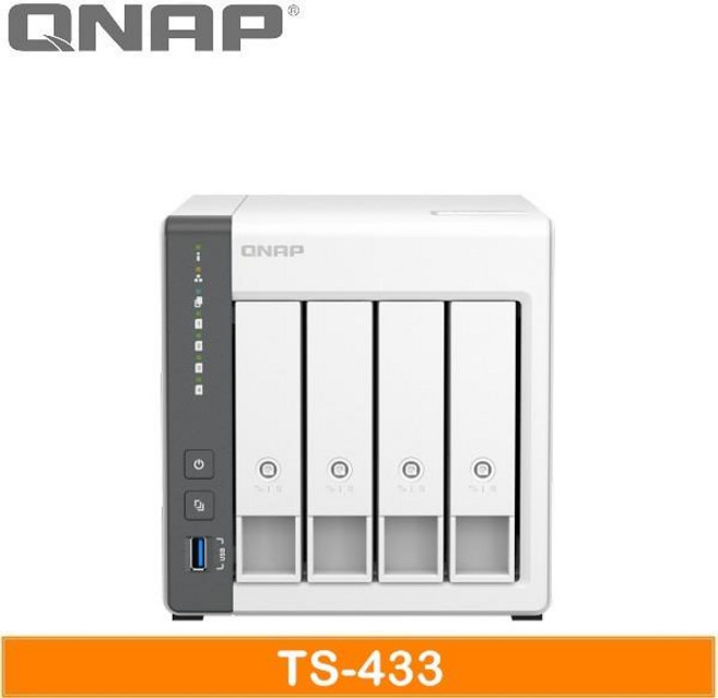 QNAP TS-433-4G 網路儲存伺服器, 詳見商品說明, 1GB