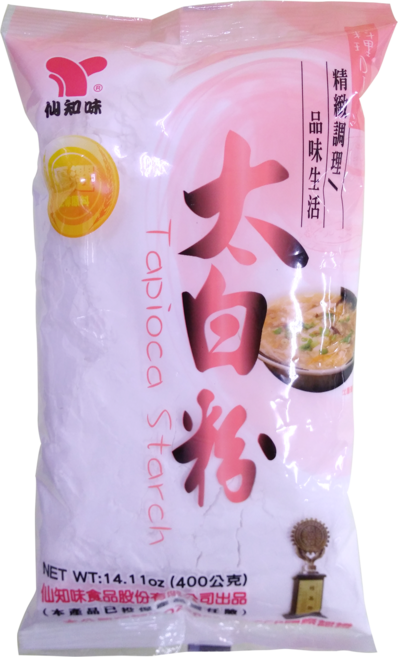 仙知味太白粉-中筋粉 高筋粉 樹薯粉 純糯米粉 純在來米粉 蕎麥粉 全麥粉 澄粉 玉米澱粉 麻糬麵包粉 可麗餅粉, 400g, 1個