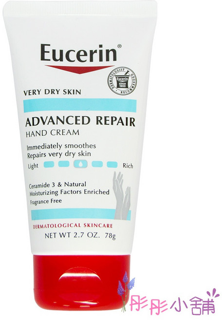 Eucerin 伊思妮 密集修護護手霜 α-羥基 2.7oz/78g, 1個, 護手霜保存28/8月, 78g