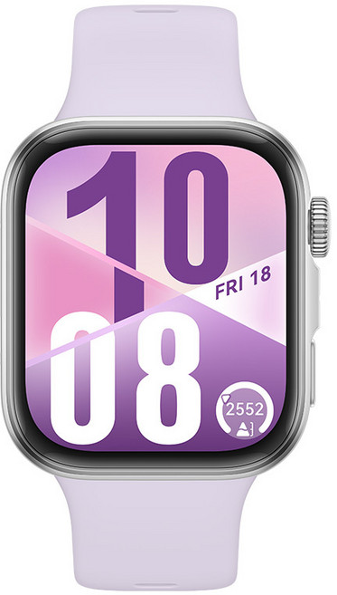 HUAWEI 華為 Watch Fit 4智慧手錶 血氧心率監測 AMOLED 運動手錶 超長續航 雙頻GPS定位, 風信紫