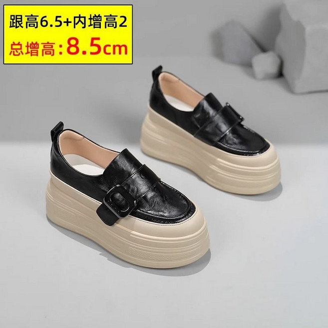 厚底增高樂福鞋女 8.5cm 鬆糕單鞋 韓版百搭