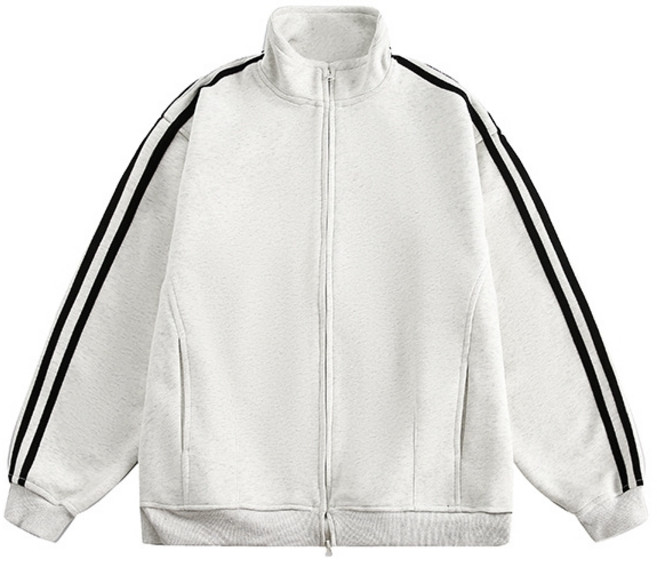 루크 스트릿 오버핏 트랙라인 집업 자켓